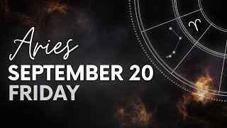 Aries  Today Horoscope  September 20 2024  Daily Horoscope  Horoscope for Today [upl. by Attenaej244]