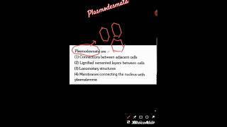 Cell  the unit of life ❤️💚 shorts cell plasmodesmata👍👍 [upl. by Luana]