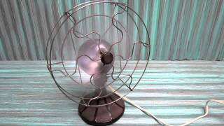 Old barcol BarberColman bakelite fan mid century modern 1940s [upl. by Icyak]