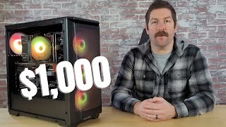 1000 Gaming PC Build for 1440P 5600X amp 7800 XT [upl. by Akiv]