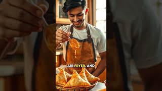 5Minute Air Fryer Veggie Samosas [upl. by Cott]