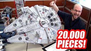 Custom LEGO Millennium Falcon with Amazing Full Interior 20000 Pieces [upl. by Kremer]