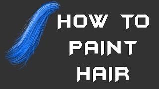 2 ways to paint Hair Photoshop Digital Painting Tutorial HD 1080p [upl. by Eillac]