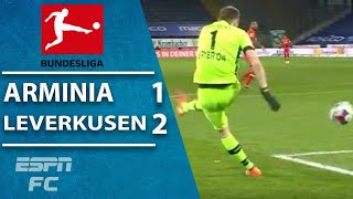 MUSTSEE SHOCKING own goal for Bayer Leverkusens goalkeeper  ESPN FC Bundesliga Highlights [upl. by Ayna259]