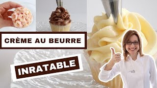 🧁 CRÈME AU BEURRE ULTRA FACILE SANS OEUFS 🧁 2 Ingrédients  Recette VANILLE et CHOCOLAT  Astuces [upl. by Assilat]