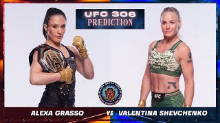 Alexa Grasso vs Valentina Shevchenko 3 Prediction  UFC 306 Predictions  UFC 306 BETTING [upl. by Wedurn471]