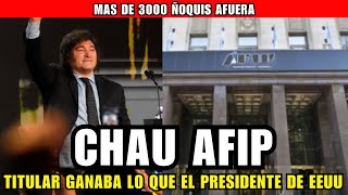 CHAU AFIP  LA TITULAR COBRABA LO MISMO QUE EL PRESIDENTE DE EEUU  ASN [upl. by Gnahk617]