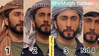 How To Tie 4 Types SheMagh For Eid  SheMagh Eid Tutorials  Majid Shah [upl. by Petronilla621]