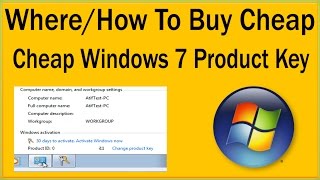 Where  How To Buy Windows 7 Cheap Product Key Online With Genuine COA Sticker [upl. by Wallraff]