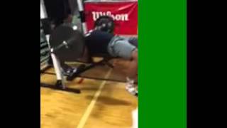 Terron Beckham  44 Reps  225 Bench Press [upl. by Ylram]