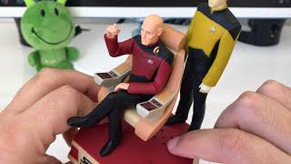 Review of Hallmark 2017 STAR TREK The Next Generation Picard and Data Christmas Ornament [upl. by Oinegue]