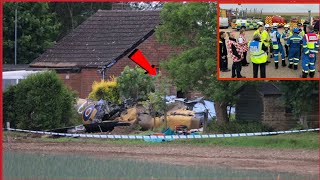 RAF pilot dies after Spitfire crashes in field near Coningsby base in Lincolnshire [upl. by Ecinnahs]