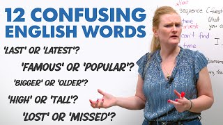 ENGLISH FOR BEGINNERS 12 Confusing Words [upl. by Ennahoj]