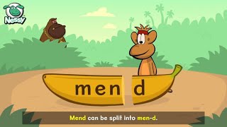 Nessy 1Minute Spelling Strategy  Split Words Into Chunks  Learn to Spell [upl. by Haywood986]