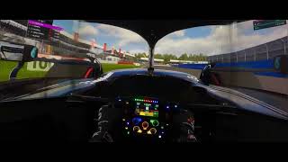 F1 23 Realistic  Simagic FX Pro  British GP  Losing 6 Places At Final Lap Drama  Triple Screen [upl. by Ewart]