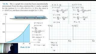 12–36 Kinematics of a Particle Chapter 12 Hibbeler Dynamics Benam Academy [upl. by Lebam558]