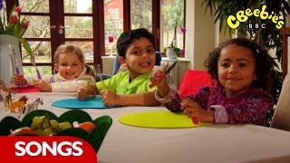 CBeebies  Whats On Your Plate  Lunchtime Song [upl. by Atteve958]