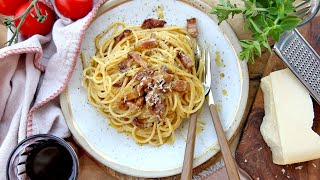 10 Minute Classic Carbonara Recipe  with Laura Vitale and Uncle Tony [upl. by Freda]