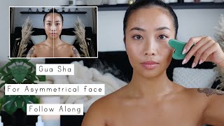 Gua Sha For Asymmetrical  Face Follow Along Tutorial [upl. by Mori926]