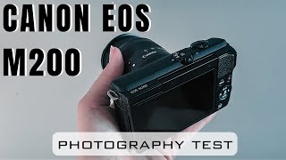 Canon EOS M200  photography test  auto mode photo samples [upl. by Anelhtak503]