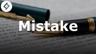 Mistake  Contract Law [upl. by Dominica]