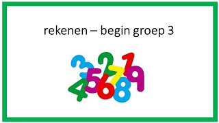 Oefenen met rekenen  begin groep 3 [upl. by Norrag939]