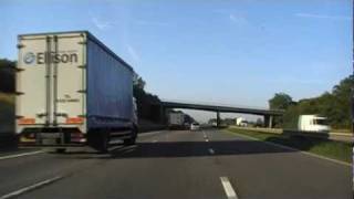 Driving On The M5 From J11 Cheltenham To J14 Thornbury England 19th August 2011 [upl. by Sarazen]