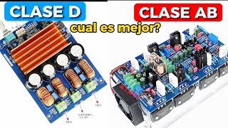 AMPLIFICADOR clase ab VS AMPLIFICADOR CLASE D CUAL ES MEJOR [upl. by Mariel811]