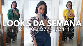 Looks Reais da Semana  2110 a 271024  7 dias 7 Looks com Estampa [upl. by Ellehsat]