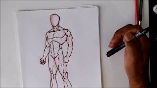 How To Draw The Male Body Oh So SIMPLE [upl. by Dierolf]