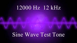 12000 Hz 12 kHz Sine Wave Test Tone  10 Minutes [upl. by Aikmat]