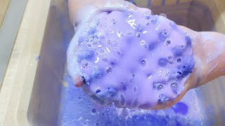 Fake and Bleach Rinse after Purple Overload 💜 Sponges Squeezing 🤍 ASMR [upl. by Aileek]