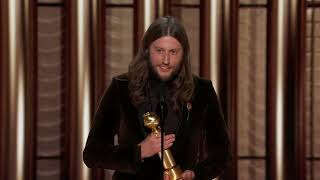 Ludwig Göransson Wins Best Score – Motion Picture I 81st Annual Golden Globes [upl. by Nosned]