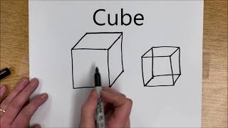 How to Draw 3D Shapes [upl. by Bocock]