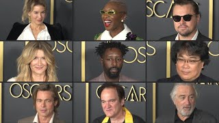 DiCaprio Pitt Zellweger Schaulaufen der OscarStars  AFP [upl. by Aketahs]