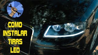 COMO INSTALAR TIRAS LED EN FAROS [upl. by Asnerek]