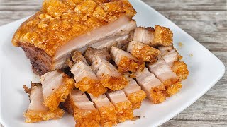 How to Make CRISPY ROAST PORK BELLY SHOCKINGLY EASY RECIPE [upl. by Arramat]