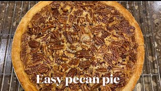 Easy pecan pie simple recipedessert [upl. by Belamy]