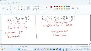Multiplicación de Monomios y Binomios [upl. by Ralli]
