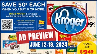 BOGO Sale Kroger Ad Preview for 612618  NEW MEGA SALE SelfCare Event 5x Digitals amp MORE [upl. by Kerrison]