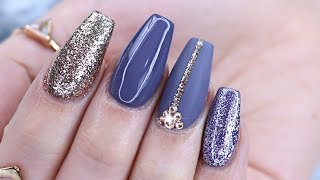 GEL POLISH ON ACRYLICS TUTORIAL [upl. by Nomihs]