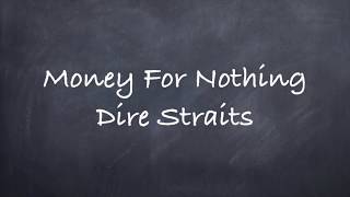 Money for NothingDire Straits Lyrics [upl. by Baal]