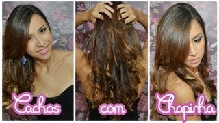 Enrolando o cabelo com Chapinha [upl. by Salisbury]