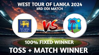 Sri Lanka vs West Indies 3rd ODI Match PREDICTION [upl. by Lennor]