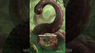 Worlds Largest Snake crazy scary titanoboa facts factshorts Funchips [upl. by Ruder]