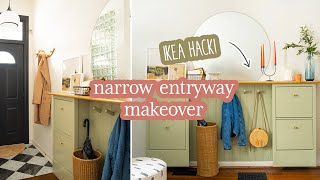 Modern Farmhouse Style Entryway Makeover With Tons Of Storage [upl. by Erika]