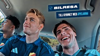 Bilresa med spelarna till gymmet  Gran Canaria [upl. by Aicercul]