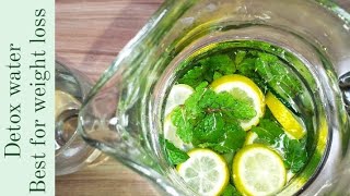 Detox Water For Weight Loss  Best For Clear Skin amp Fat  How to Make Detox Water [upl. by Clarke351]