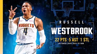 Russell Westbrook On FIRE Off The Bench 🔥  Full Game Highlights vs Nets 102924 [upl. by Acimaj]