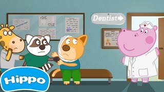 Hippo 🌼 Hôpital  dentiste 🌼 Jeu de dessin animé pour les enfants [upl. by Ialocin]